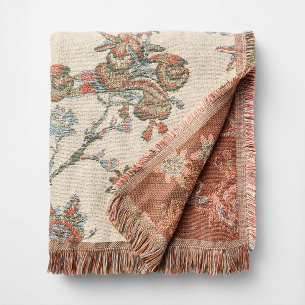 50”x60" Allover Floral Jacquard Throw Multi Color - Threshold Studio McGee